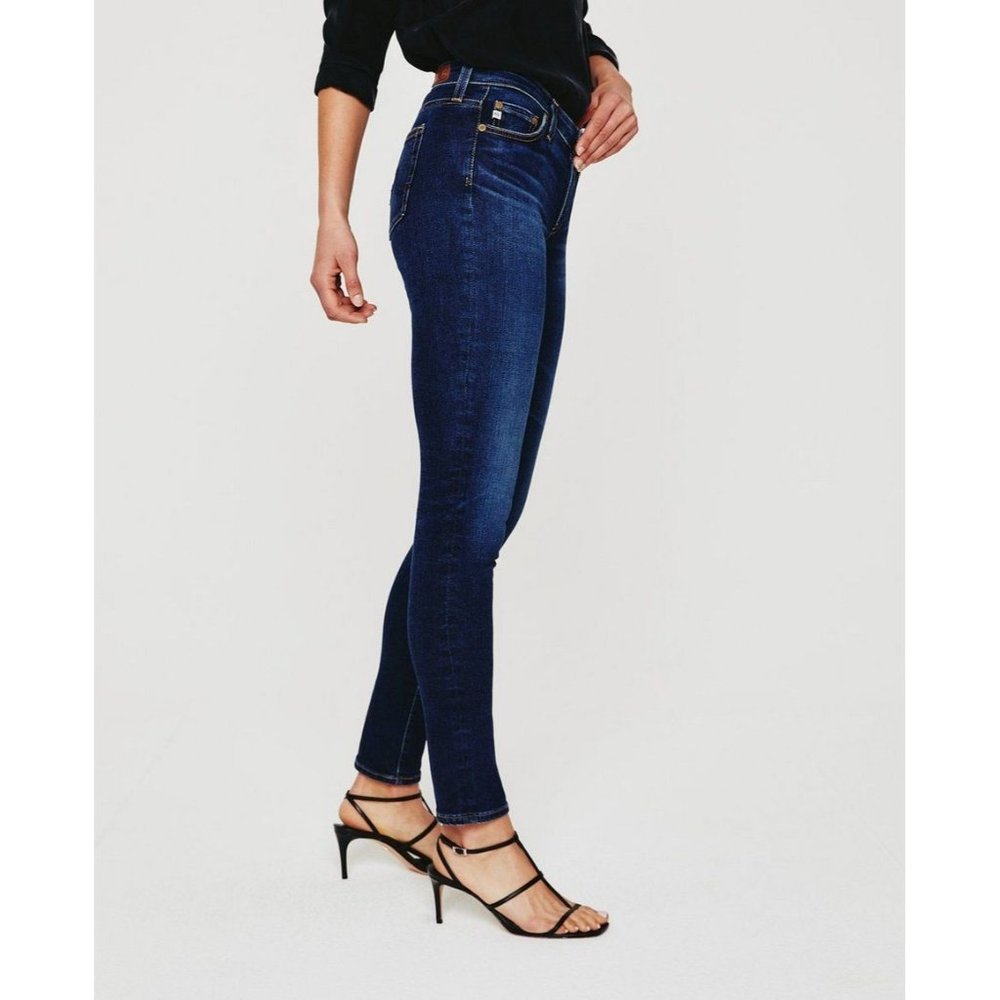 AG Adriano Goldschmied The Prima Mid Rise Cigarette Jeans in 5 Years Greenstone